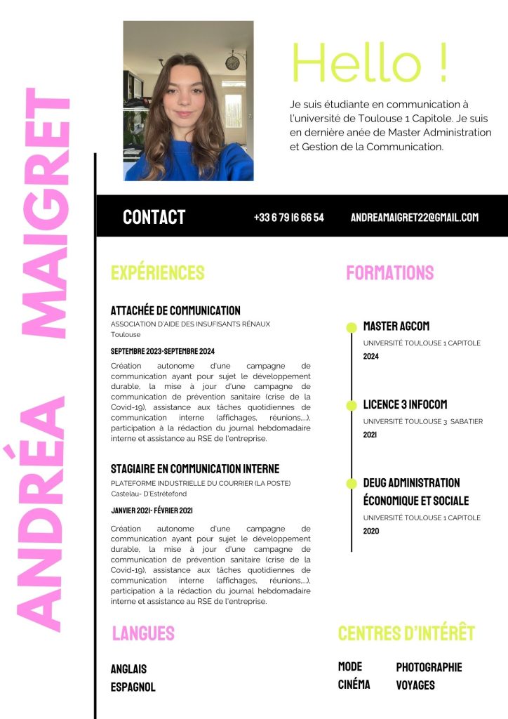 Cv andréa maigret